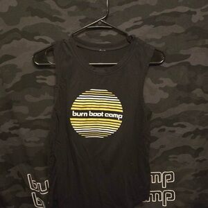Burn Boot Camp Black Muscle Tee